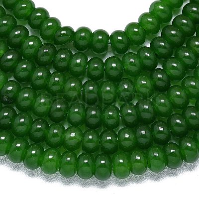 Natural Malaysia Jade Beads Strands G-B165-G01-4x6mm-12-1