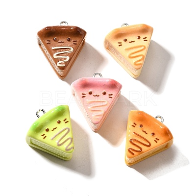 Cute Opaque Resin Pendants X-RESI-S014-01-1