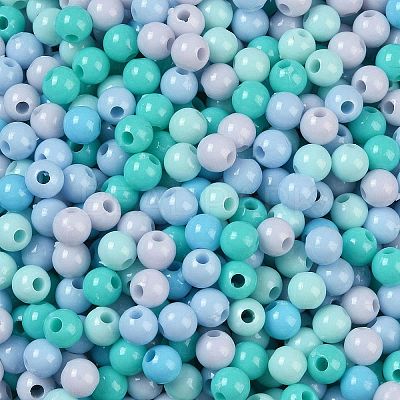 Opaque Acrylic Beads OACR-H118-07B-04-1