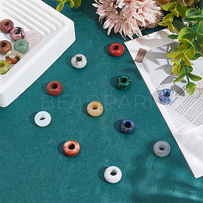 20Pcs 20 Styles Gemstone European Beads G-AR0006-24-1