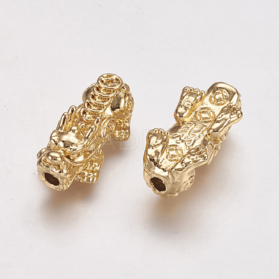 Feng Shui Real 24K Gold Plated Alloy Beads PALLOY-L205-06D-1
