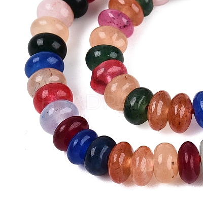 Dyed Natural White Jade Beads Strands G-T139-57A-12-1
