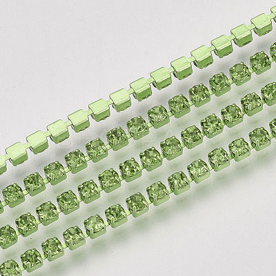 Electrophoresis Iron Rhinestone Strass Chains CHC-Q009-SS12-B06-1