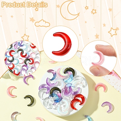 20Pcs Gradient Color Handmade Lampwork Beads LAMP-FS0001-18D-1