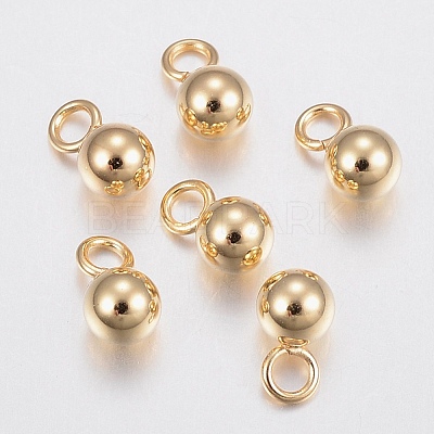 304 Stainless Steel Sphere Charms STAS-G179-93G-3mm-1