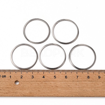Tarnish Resistant 201 Stainless Steel Linking Rings STAS-F192-001P-03-1