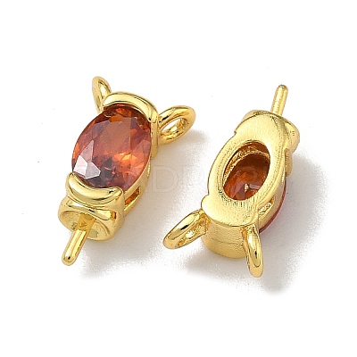 Brass Pave Single Cubic Zirconia Peg Bails Pin Charms KK-D226-01G-1