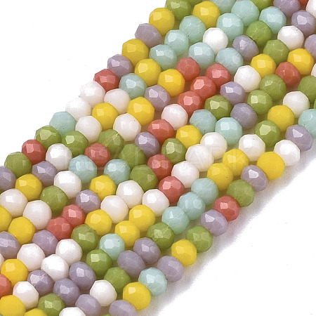 Opaque Glass Beads Strands GLAA-N041-005A-01-1