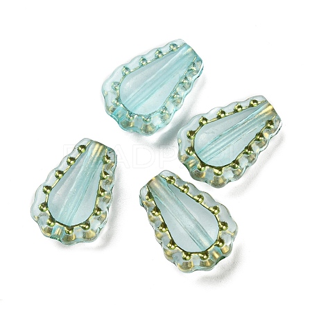 Plating Transparent Acrylic Beads OACR-B013-24D-1