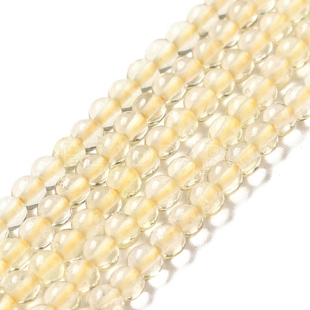 Natural Lemon Quartz Beads Strands G-D470-04-1