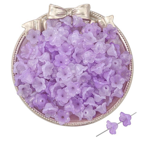 100Pcs Acrylic Bead Caps PW-WGC6A11-06-1