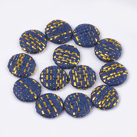 Handmade Straw Woven Cabochons WOVE-S119-03A-06-1