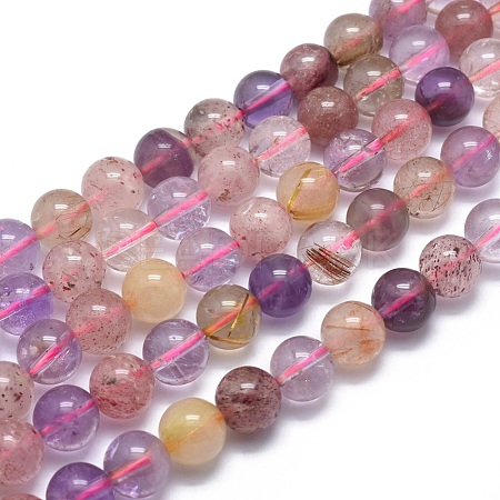 Natural Mixed Quartz Beads Strands G-G792-27D-1