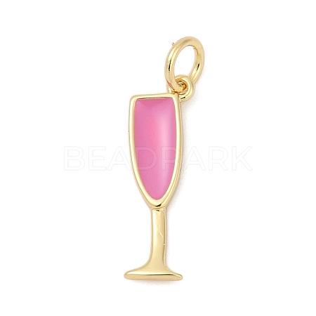 Brass Enamel Pendants KK-U062-02A-02-1