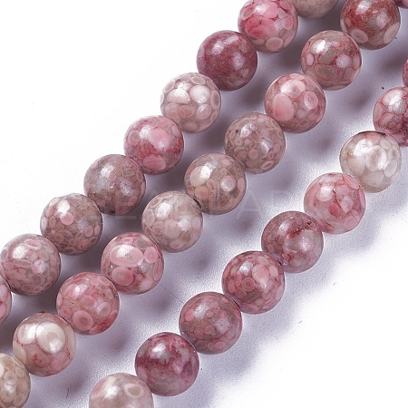 Natural Maifanite/Maifan Stone Beads Strands G-L500-03C-6mm-1