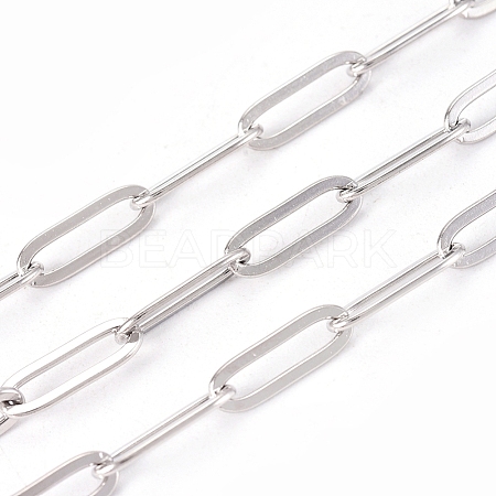 304 Stainless Steel Paperclip Chains CHS-CJC0001-03P-1