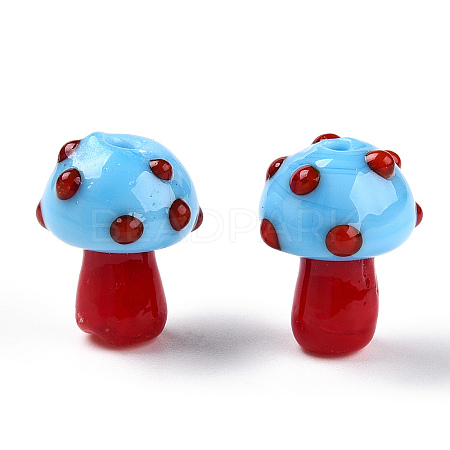 Handmade Lampwork Beads Strands X-LAMP-N024-09H-1