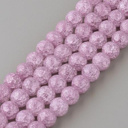 Synthetic Crackle Quartz Beads Strands GLAA-S134-8mm-14-1
