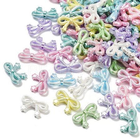 Opaque Acrylic Imitation Pearl Beads OACR-B031-50-1