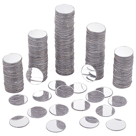 300Pcs Acrylic Self Adhesive Mirror Mosaic Tiles AJEW-PH0011-55-1