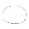 Non-Tarnish 304 Stainless Steel Ball Chain Necklaces for Women NJEW-G135-01E-P-1