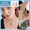 925 Sterling Silver Bead Tips with Suede Fabric Square Silver Polishing Cloth FIND-BC0013-10C-6