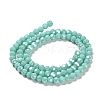 Electroplate Opaque Glass Beads Strands EGLA-A035-P4mm-A14-2