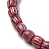 Handmade Lampwork Chevron Beads Strands LAMP-K041-01A-13-4