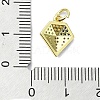 Brass Micro Pave Colorful Cubic Zirconia Pendants KK-H475-06G-3