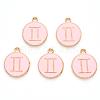 Alloy Enamel Pendants X-ENAM-S124-01A-09I-2