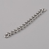 304 Stainless Steel Curb Chains Extender KK-WH0027-36-2