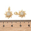 SHEGRACE Brass Micro Pave Cubic Zirconia Pendants XGRQ3D584-477G-3