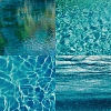 24Pcs 12 Styles Water Ripple Theme Scrapbook Paper Pads PW-WG98DEC-01-3