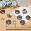 12 Sets 3 Colors Zinc Alloy Decorative Rivets BUTT-GF0001-21-3