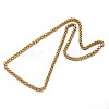 304 Stainless Steel Wheat Chain Jewelry Sets For Men SJEW-O032-04G-3
