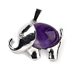 Natural Amethyst Pendants G-G112-01P-14-1