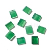 Dyed & Heated Natural Green Onyx Agate Cabochons G-G975-04B-01-1