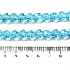 Transparent Glass Beads EGLA-A035-T8mm-D08-5