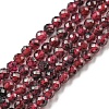 Natural Garnet Beads Strands G-O186-D01-A-1