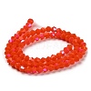 Opaque Solid Color Imitation Jade Glass Beads Strands EGLA-A039-P4mm-L03-2
