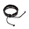 Adjustable Leather Cord Bracelets BJEW-M169-12A-2