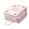 Rectangle with Sunflower Pattern Paper Gift Bags CARB-L012-01E-4
