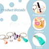 ® Imitation Bubble Tea/Boba Milk Tea Keychain Making Kits DIY-NB0008-01-4