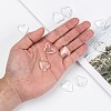 Transparent Glass Heart Cabochons X-GGLA-R021-20mm-7