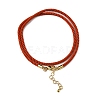 Nylon Milan Cord Necklace Making MAK-M028-01G-07-2