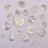 40Pcs 20 Style Tibetan Style Alloy Pendants TIBEP-SZ0001-03-5