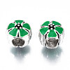 Alloy Enamel European Beads MPDL-T005-006-RS-4