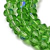 Transparent Electroplate Glass Beads Strands GLAA-F029-2mm-D03-3