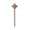Brass Hair Bobby Pin Findings HJEW-H009-AB-2