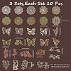 3 Sets 3 Styles Vintage Lace Cut Scrapbook Paper Pads DIY-GF0011-40-2